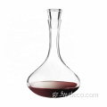Προσαρμοσμένο διαφανές γυάλινο κρασί με γυάλινο πώμα